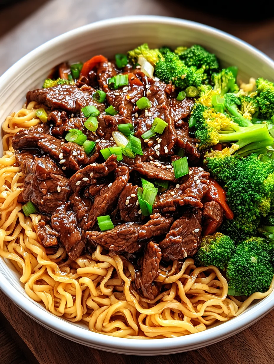 Sticky Beef Noodles
