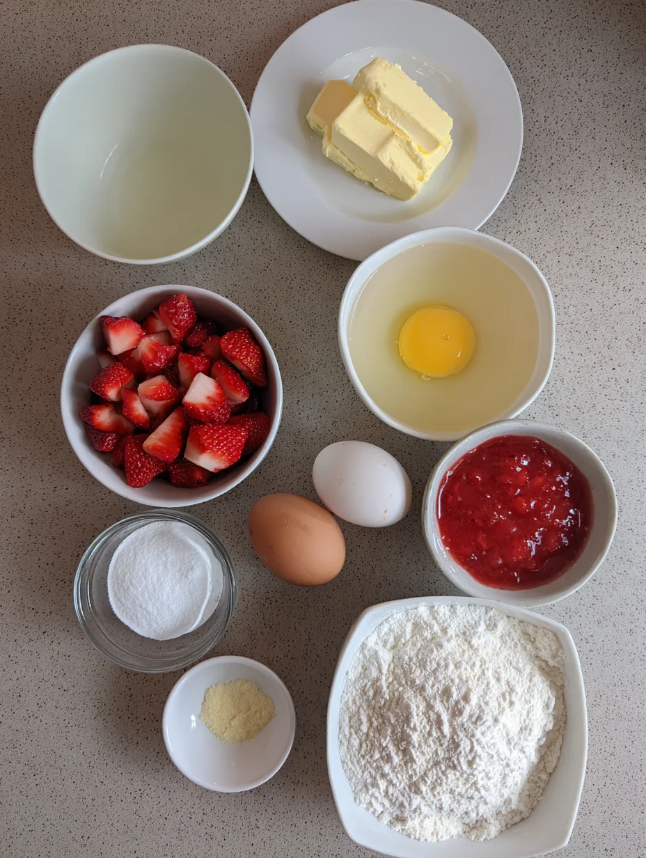 Strawberry Lemon Blondies