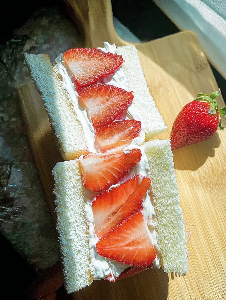 Strawberry Sando (Japanese Fruit Sandwich)