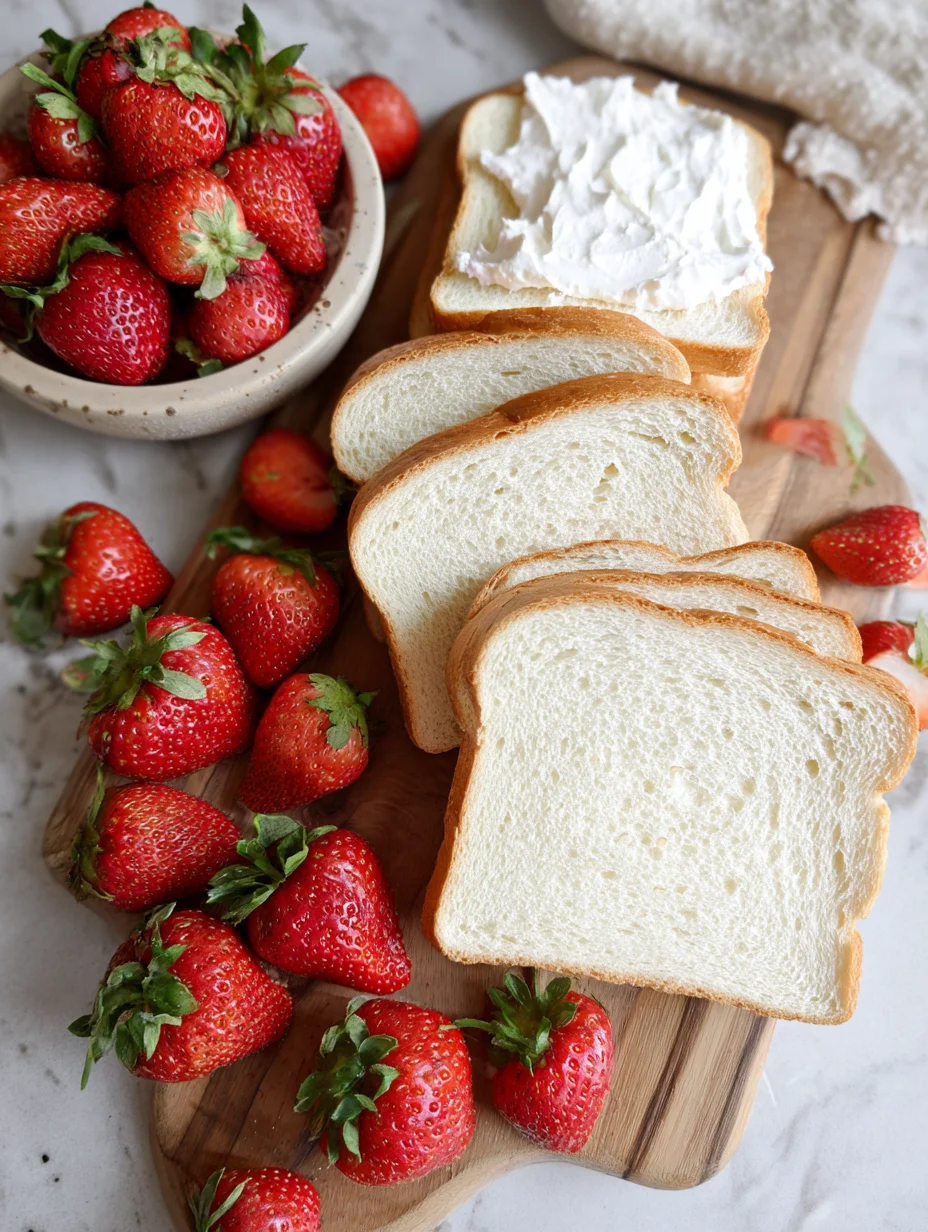 Strawberry Tea Sandwiches