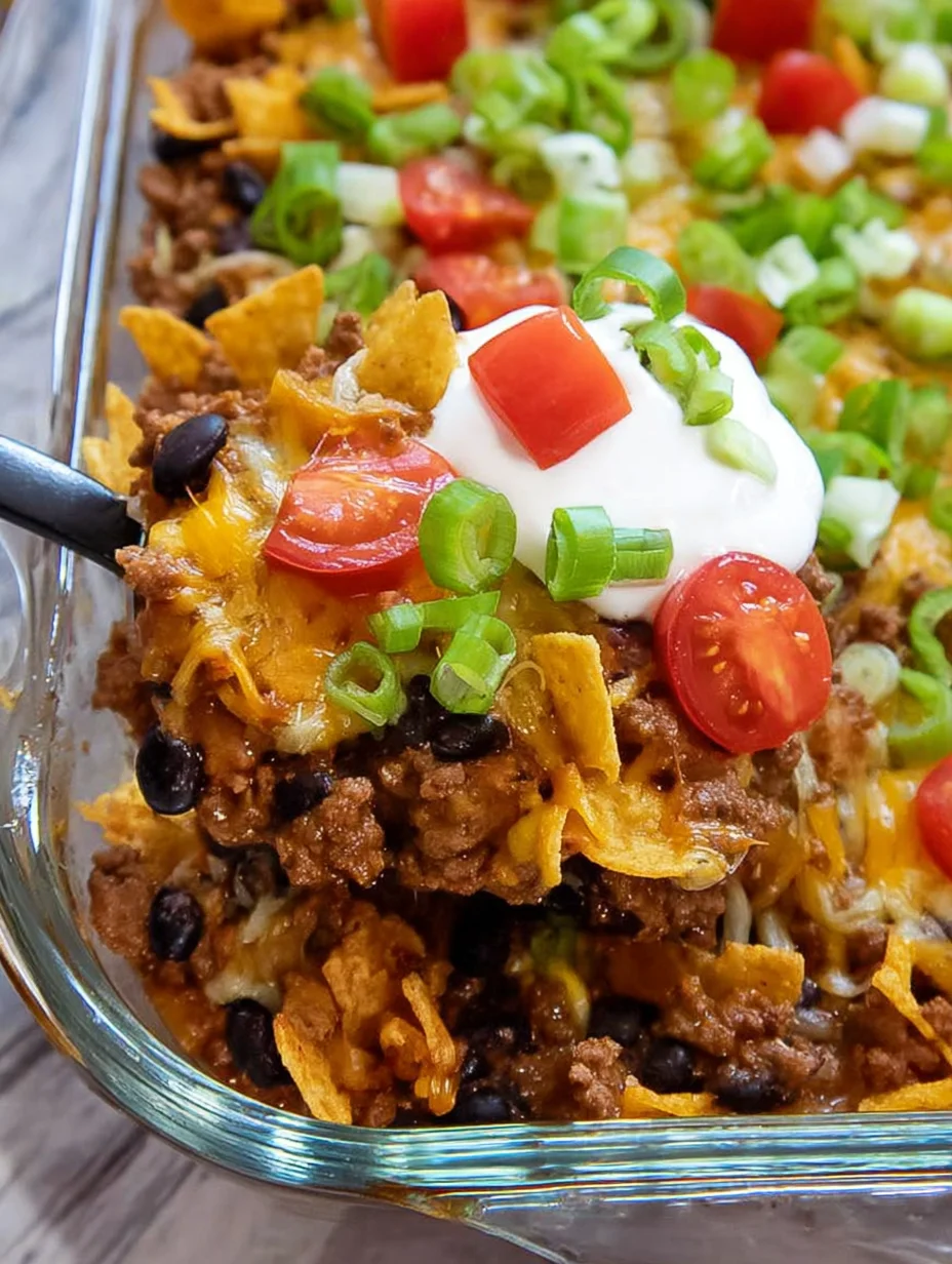 Walking Taco Casserole