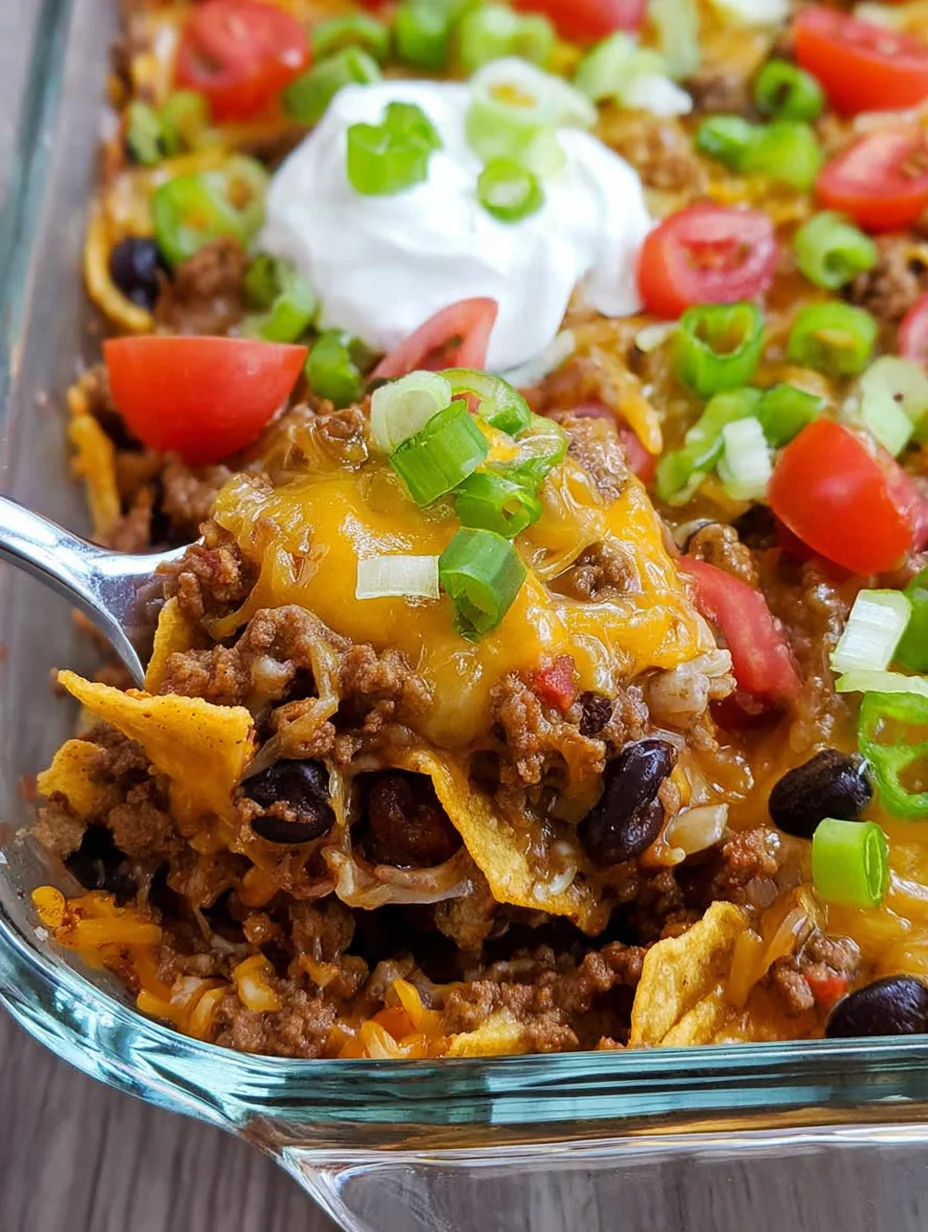 Walking Taco Casserole