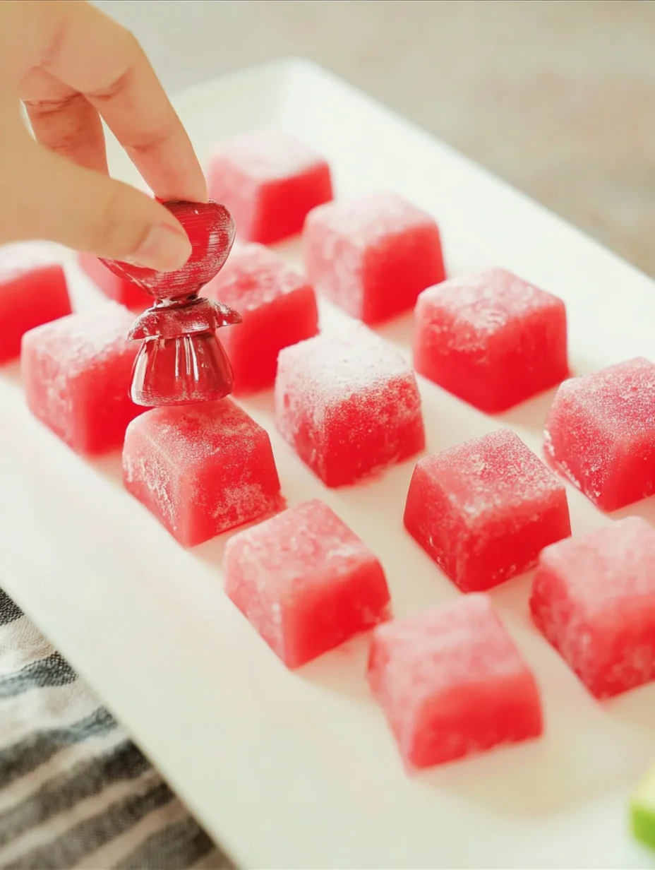 Watermelon Mochi