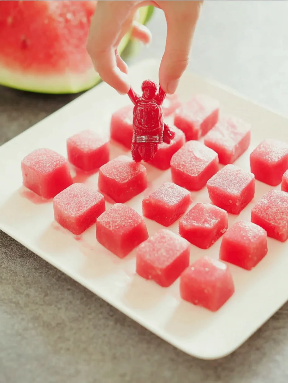 Watermelon Mochi