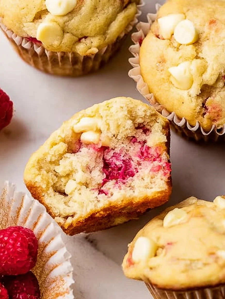 White Chocolate Raspberry Muffins
