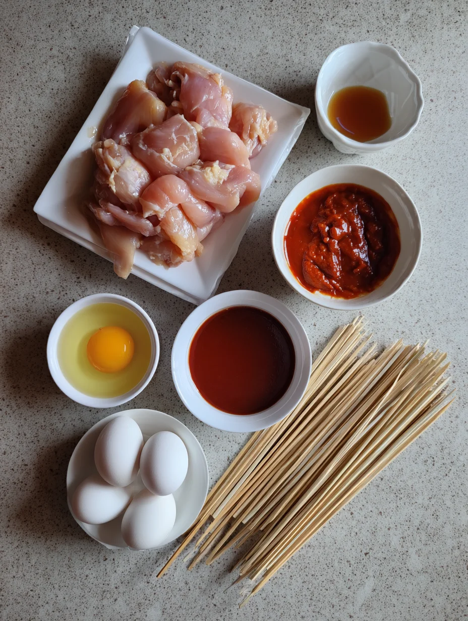BBQ Chicken Skewer Salad