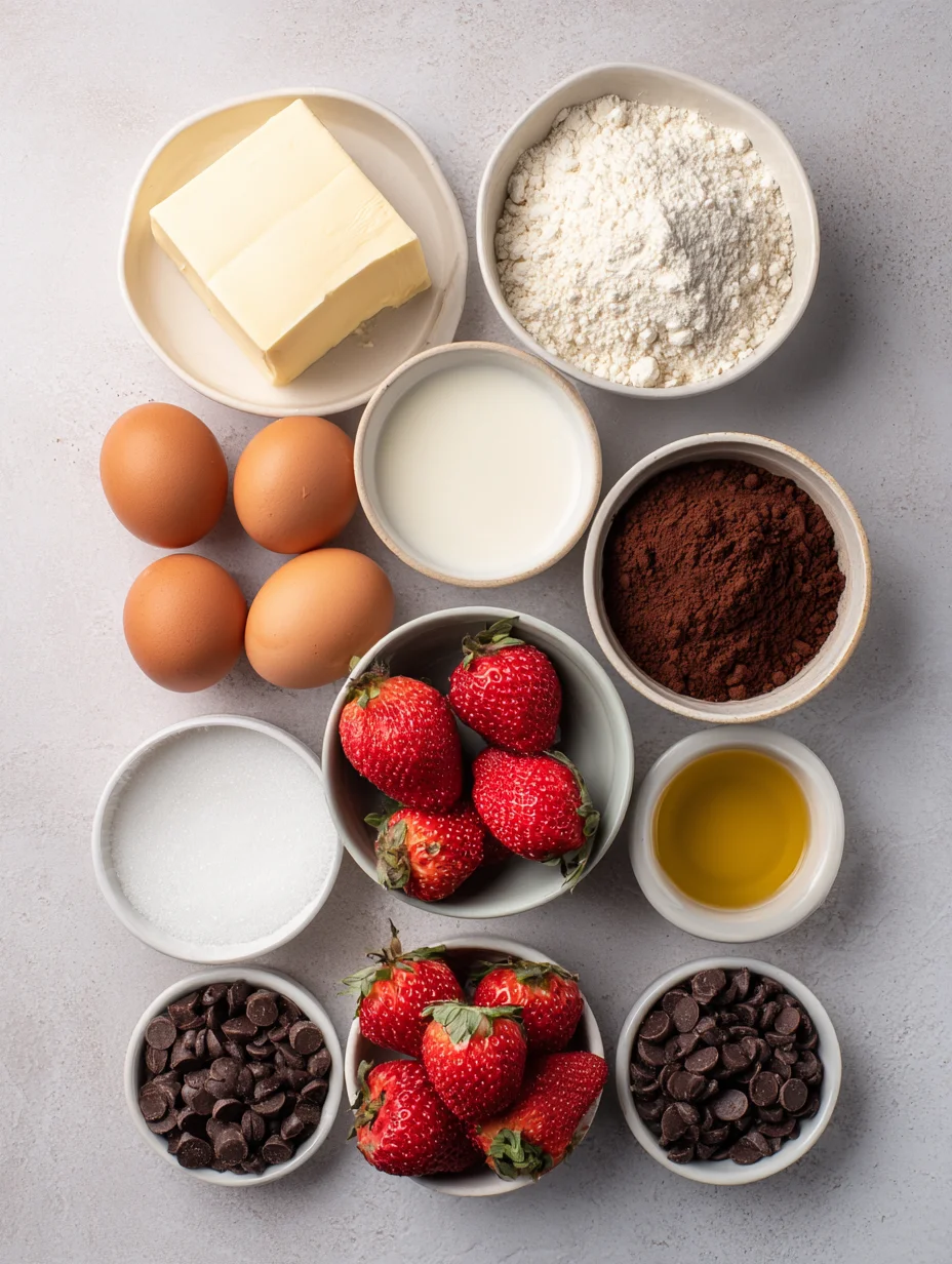 Chocolate Covered Strawberry Brownies