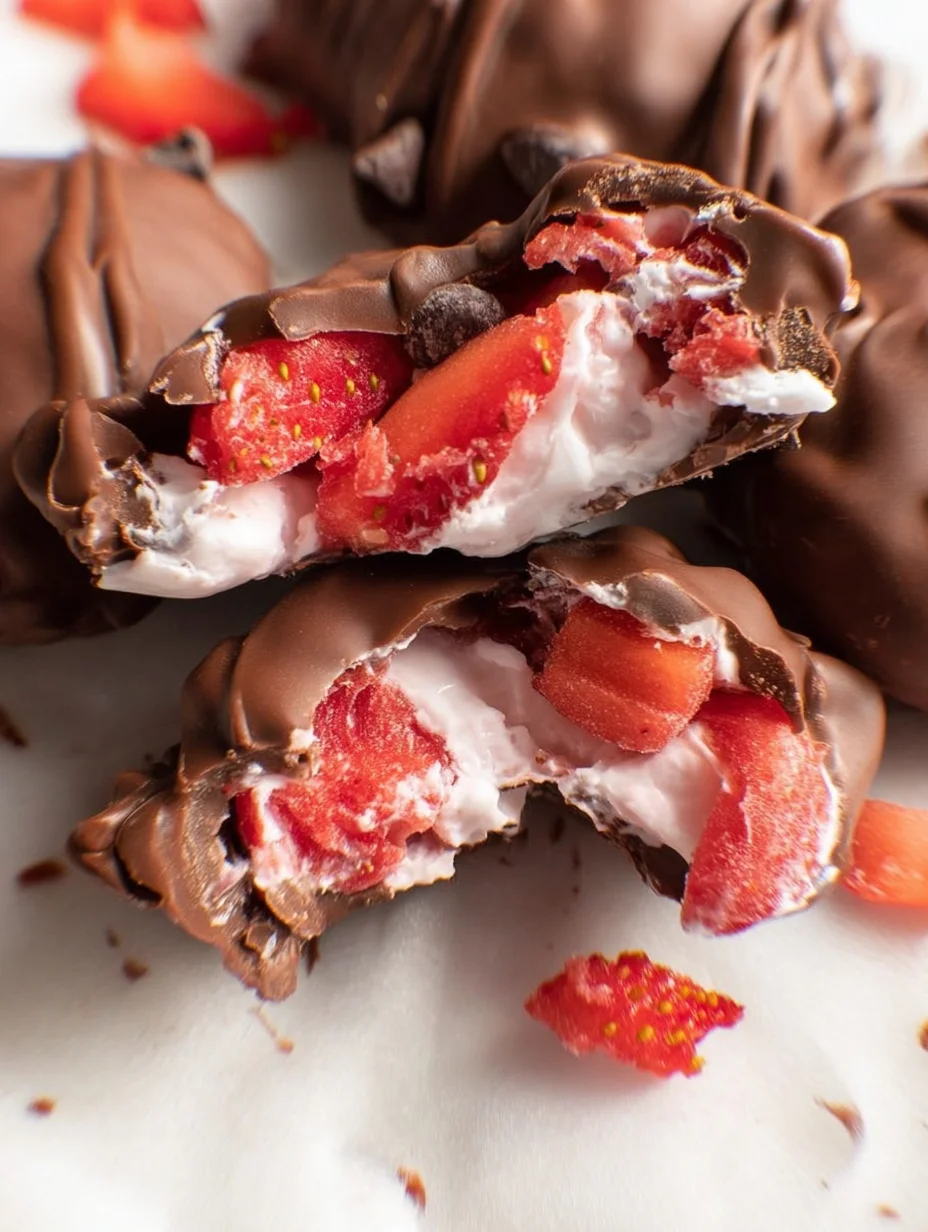 Chocolate Strawberry Yogurt Clusters