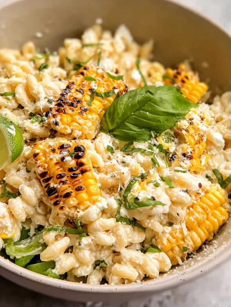 Creamy Street Corn Pasta Salad