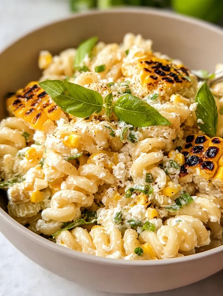 Creamy Street Corn Pasta Salad