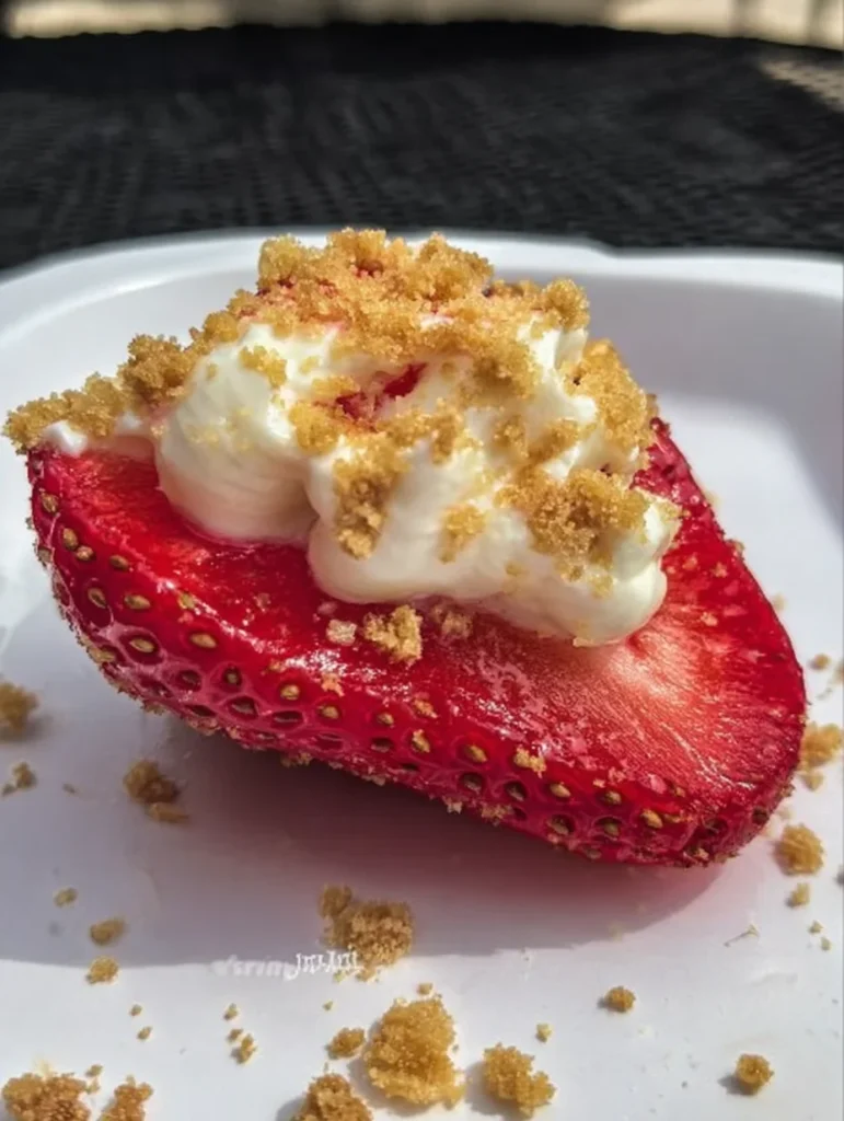 Deviled Strawberries (Made with a Cheesecake Filling)