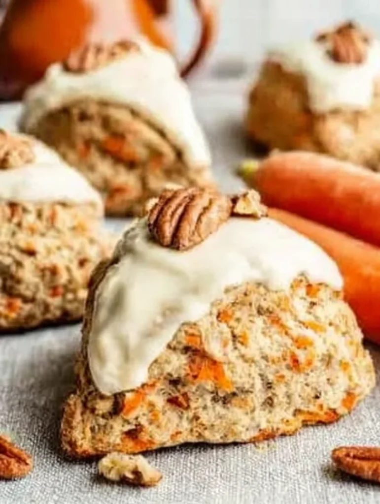 Fluffy Easter Carrot Cake Scones