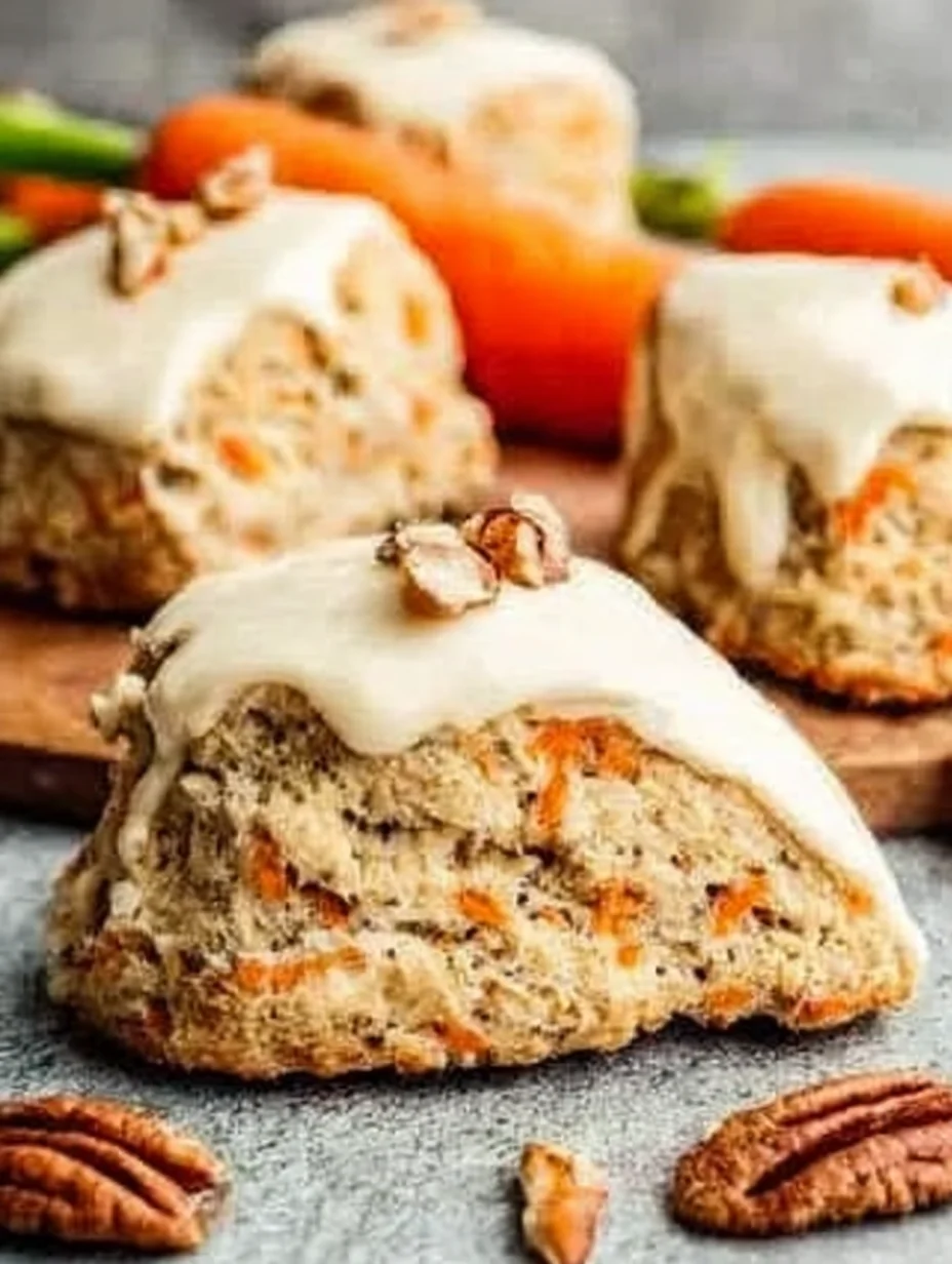 Fluffy Easter Carrot Cake Scones