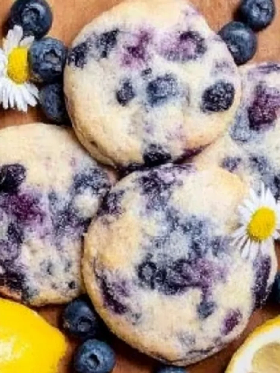 Lemon Blueberry Cheesecake Cookies