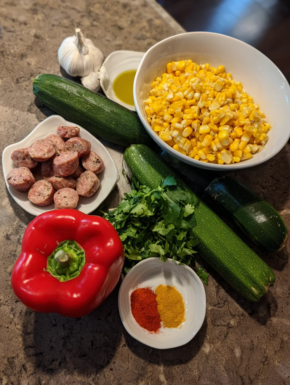Sausage and Veggies Skillet