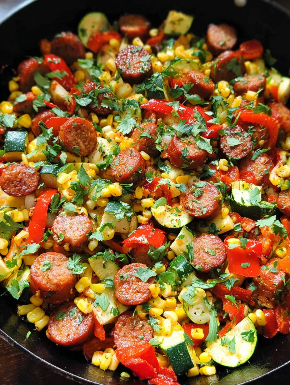 Sausage and Veggies Skillet