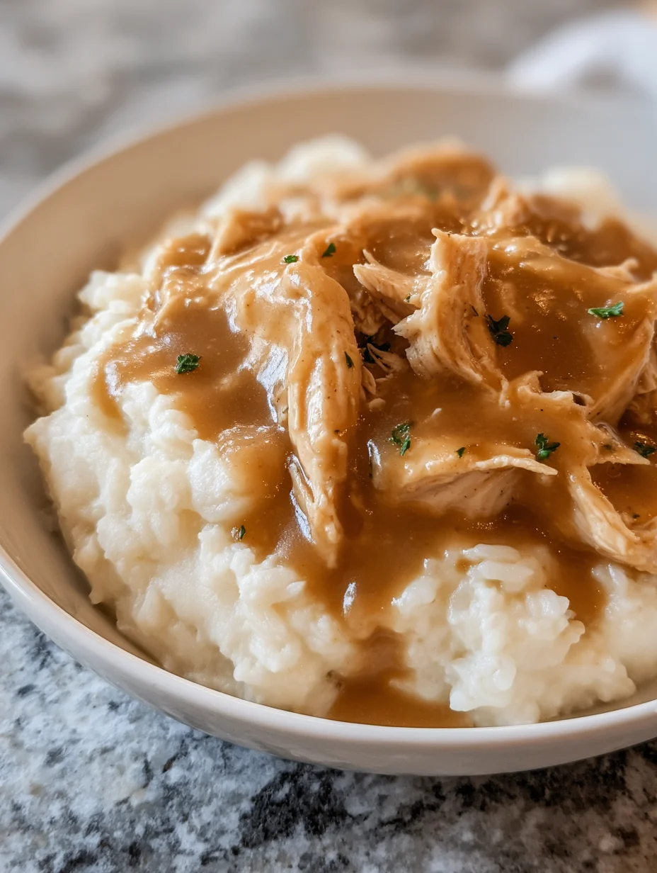 Slow Cooker Chicken and Gravy