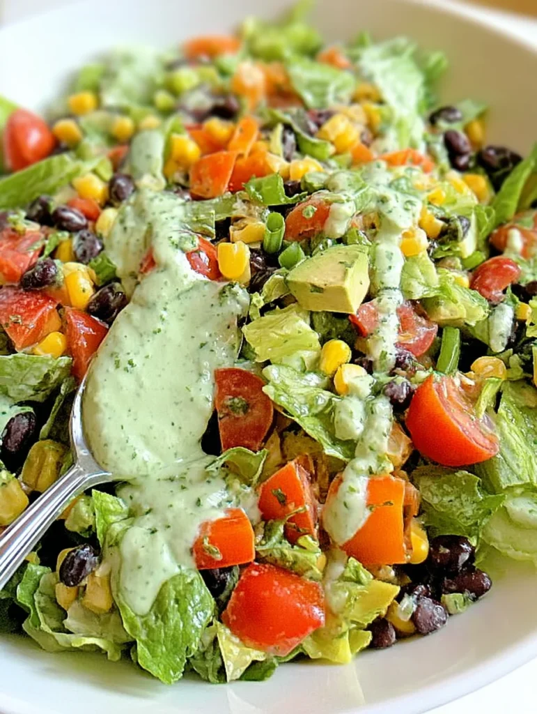 Southwestern Chopped Salad with Cilantro-Lime Dressing