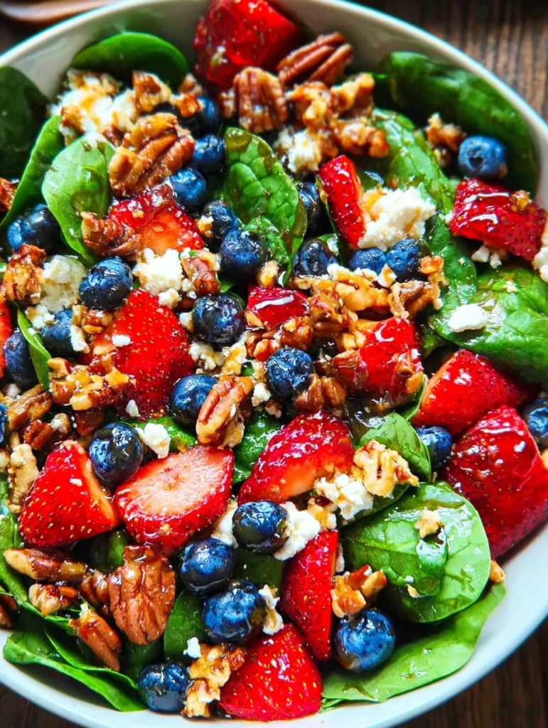 15-Minute Strawberry Spinach Salad