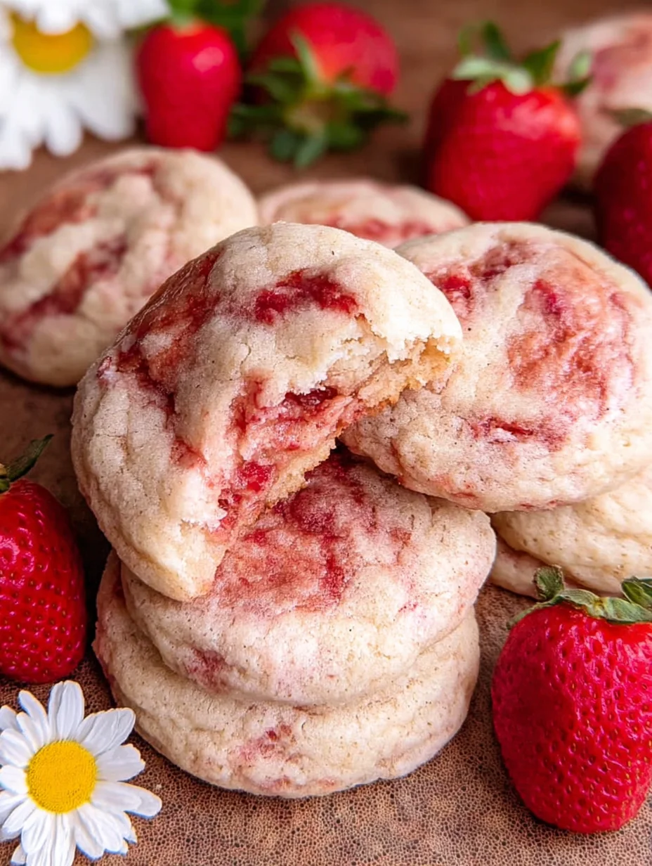 Strawberry Cheesecake Cookies