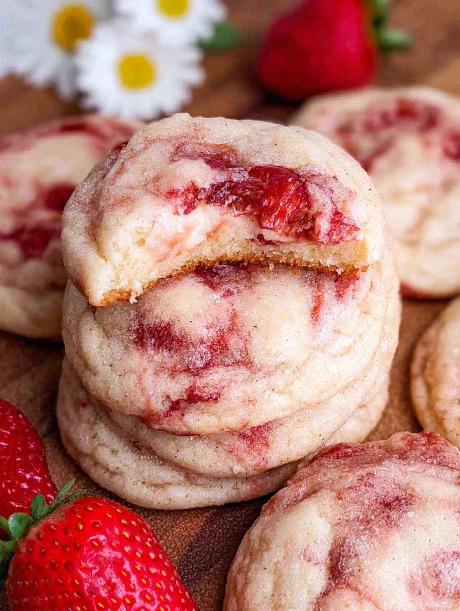 Strawberry Cheesecake Cookies