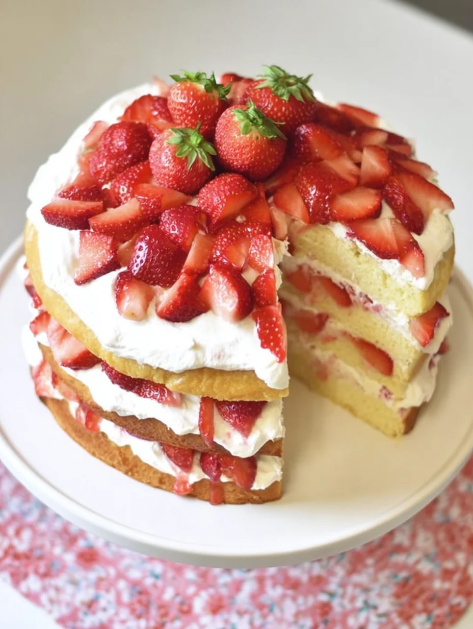 Strawberry Shortcake Cake