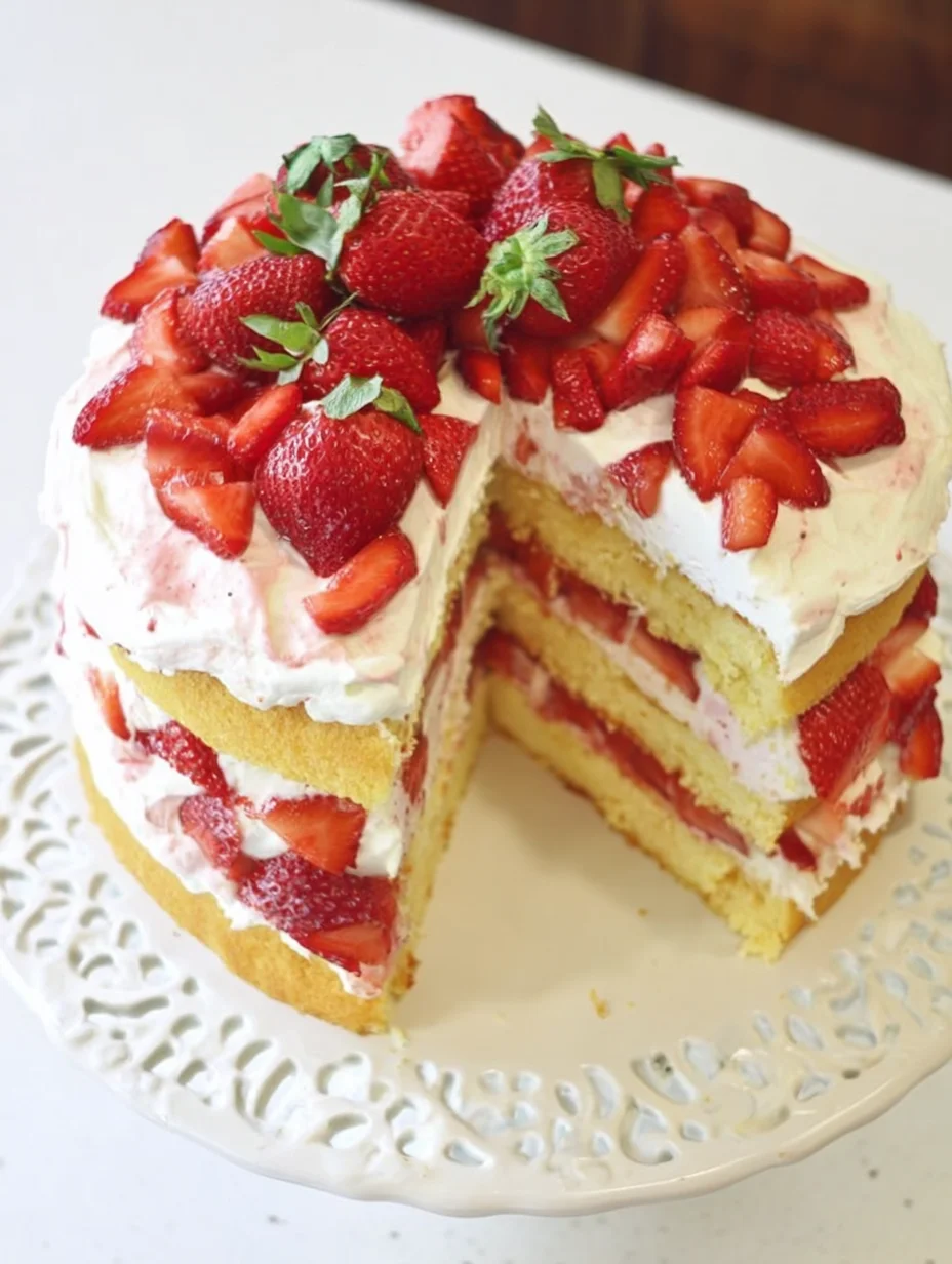 Strawberry Shortcake Cake